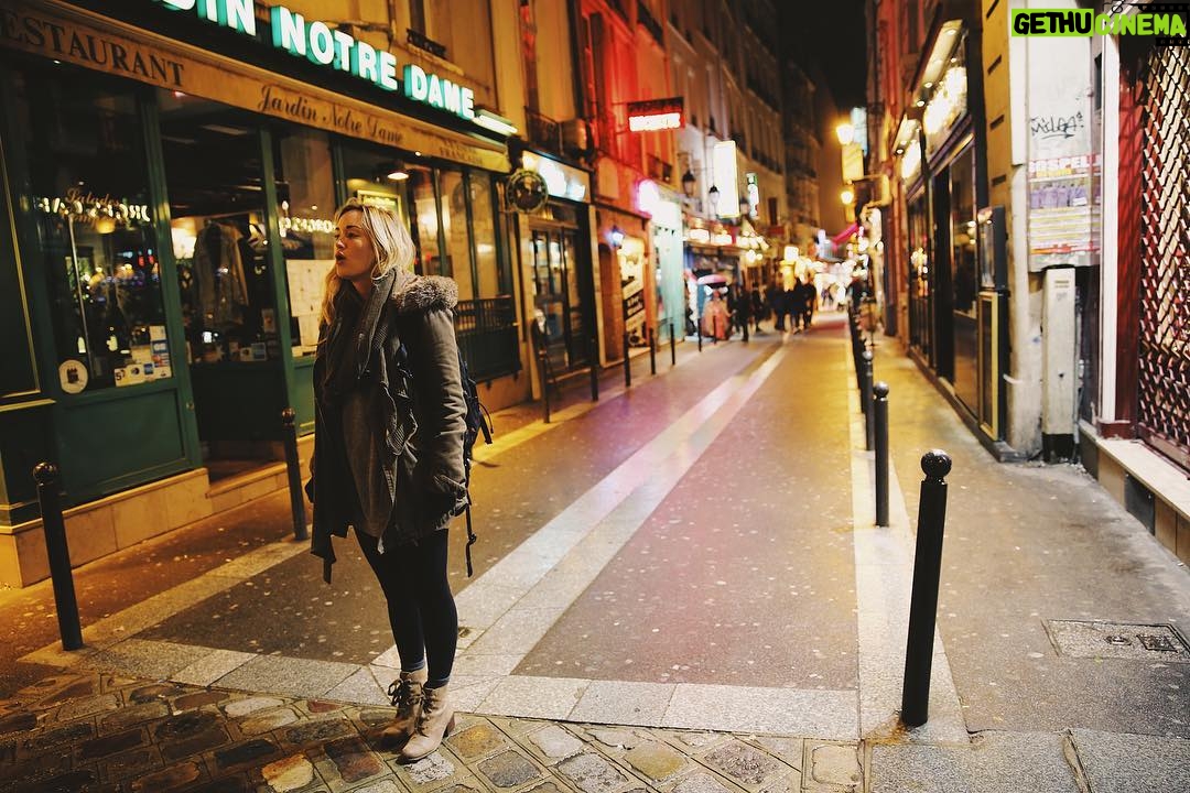 Ashley Johnson Instagram - #FBF Four hour layover in Paris, with @milapajamas. 3am. 4th arrondissement.