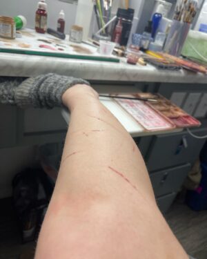 Ashley Johnson Instagram - Bellie. Bite progression tests. Anna.