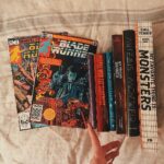 Ashley Johnson Instagram – December/January Reads:
1. Found some OG “Blade Runner” Issues. 
2. “Dear Ikeawele, A Feminist Manifesto In Fifteen Suggestions” by @chimamanda_adichie. This was so good. I’ll read anything and everything she writes. 
3. “People Who Eat Darkness” by Richard Lloyd Parry. For my True Crime fix. This was absolutely terrifying and I couldn’t put it down. 
4. “The End We Start From” by Megan Hunter. 
5. “My Friend Dahmer” by Derf Backderf. 👍👍
6. “Artemis” by Andy Weir. 
7. “My Favorite Thing Is Monsters” by @emilferris. Definitely MY favorite book of this whole batch. This is a must read if you like graphic novels.
