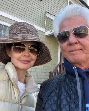 Ashley Judd Instagram - I love spring birthdays and I love my Pop. He came into my life when I was 11 and the day we met I was practicing my cheerleader moves - and he let me climb up to stand on his shoulders before we fully knew each others’ names. He’s held me high since then, and with  Mom gone, we are closer than ever. Happy Birthday, Pop.