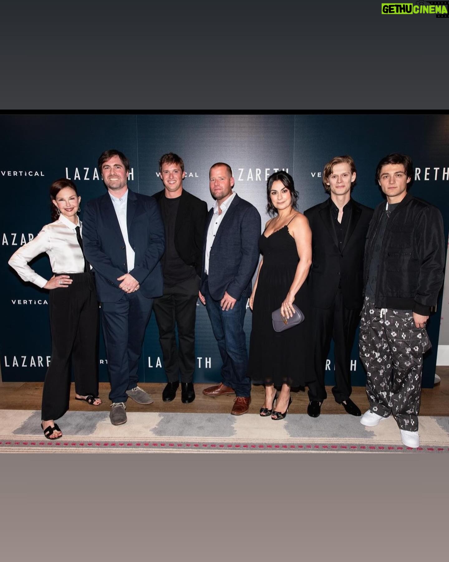 Ashley Judd Instagram - Lazareth movie is here! What joy to be a part of something so darn warm. Our screening just felt…good. Fun memories, fast friendships, laughter to tears and pants wetting, and a sense of pride. I am appreciating a moment that is both filling and generative of such positivity. This movie was one of the most fun films I ever made in my 30 years. I lived on set - a tiny home (with a compost toilet) on a verdant, forested nature preserve in Oregon! It overlooked a green river, along which I walked to an old cabin that was our set. Our cinematographer lit the movie with candles and flashlights. I wore zero make-up and thus got to sleep in every day. So happy about that, for sure! The uber-talented Sarah Pidgeon & Katie Douglas & I immediately fell into a deep friendship, sitting cross-legged on the floor, connecting into the wee hours. I loved those “nieces” of mine. The director, Alec Tibaldi, waited a year for me to make the movie (because of Mom, so kind), did lots of takes (which I love), is a confident performance director (also love, I get to be nimble), and caught the running charades contagion (which I love the most). So grateful & blessed! Lazareth is in theaters and on demand everywhere. PS: My outfit, I copied Sister’s awesome Kentucky Derby look!