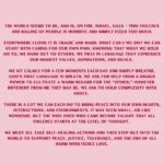 Ashley Judd Instagram – We must all take self-healing actions and then step out into the world to support peace, justice, tolerance, and the end of all harm with fierce love.