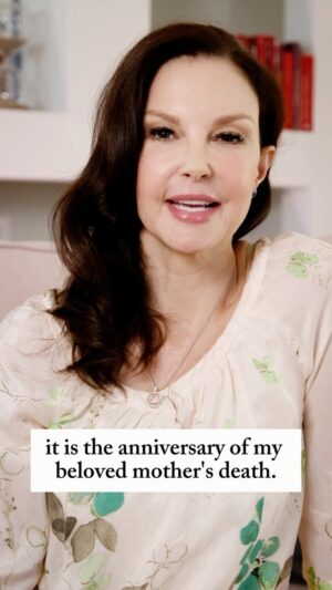 Ashley Judd Instagram - Today is the two year anniversary of my beloved mother’s death by suicide. The approach of 30 April has felt fast and reckless, (and highjacked by Harvey Weinstein’s rape conviction being overturned, frankly). I have wanted to slow down time, to think through how I wanted to care for and support myself today. And then the good David Kessler, grief expert, reached out to me and validated that the the anniversary ” is often very difficult, especially the days that precede it. That helped me feel known and seen. ****I want to share something Mom did before she died that epitomizes her both her motherly love and imagination: many years ago, she wrote me a birthday card to open after her death.  I found it in our barn. I opened it this year (last year was too soon for me). It is simply extraordinary. She reminisces about how dear I was as a child, reminds me of how proud of me she is, encourages me to be “spiritually strong.” She closes her precious card, “Always, Mommy.” Today, and all days, yes. Yes. Always, Mommy.