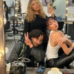 Ashley Moore Instagram - The Process! @alyssawoodhair Blessed this mess 💇🏽‍♀️