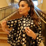 Ashley Park Instagram - polkadots gotta catch ‘em all 🐉 (ft. @balmain & mom’s maternity dress from the 90’s :)
