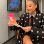 Ashley Park Instagram - ⚪️🖤spotted playing and panting at @jenniferhudsonshow with lovely @iamjhud talkin all the things :)