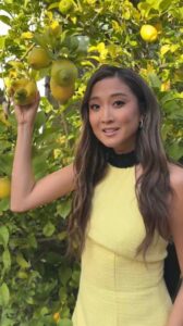 Ashley Park Instagram - should I be worried about my lemons?? 😳🍋👽