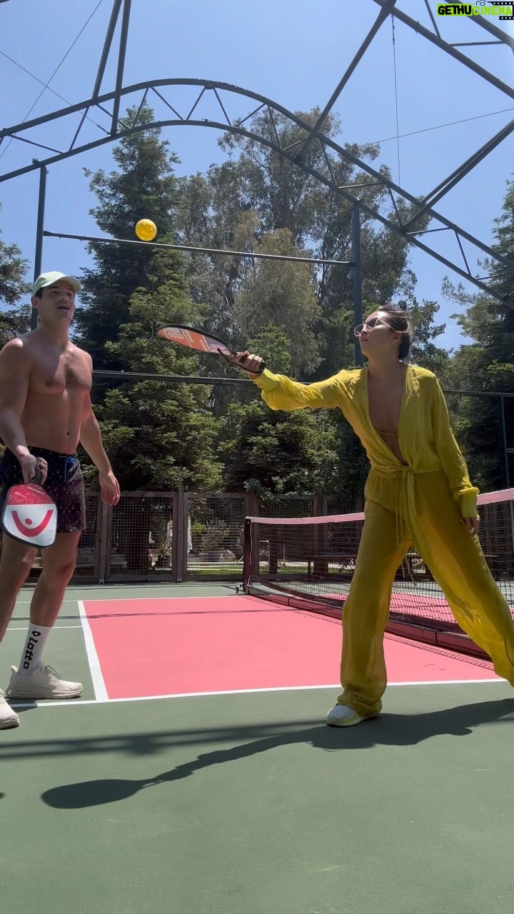 Ashley Park Instagram - pickleball w/bestie went great 🏓 🫣