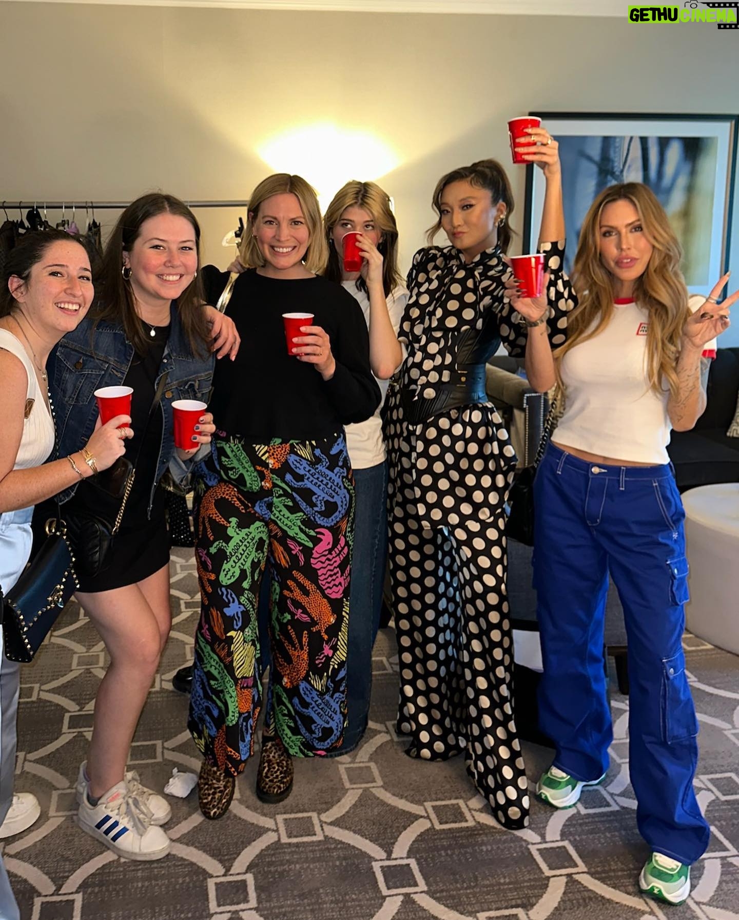 Ashley Park Instagram - polkadots gotta catch ‘em all 🐉 (ft. @balmain & mom’s maternity dress from the 90’s :)