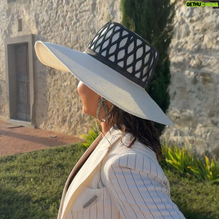 Ashley Park Instagram - 🕊️my first time in the italian countryside! the essence of this region and of the entire Cucinelli family takes my breath away. genuinely grateful to celebrate @brunellocucinelli birthday and legacy 🤍