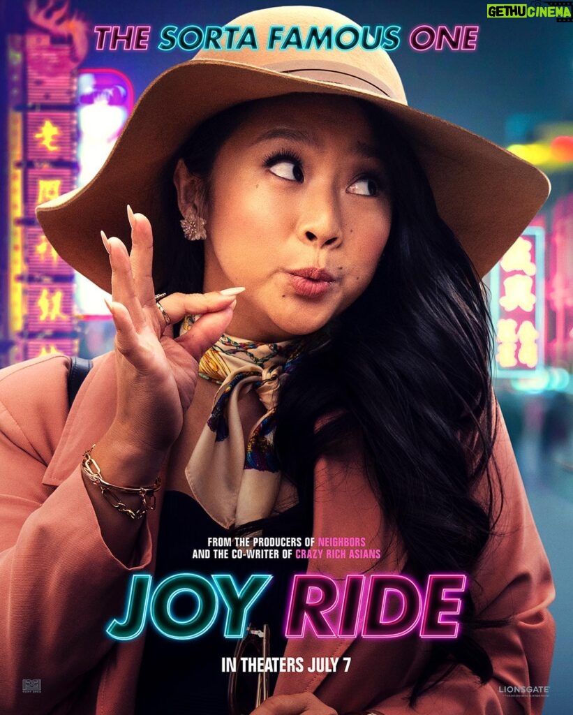 Ashley Park Instagram - who’s ready to see how “responsible”she reallllly is? 💁🏻‍♀️😈🤸🏻‍♀️ in theaters July 7 #joyridemovie
