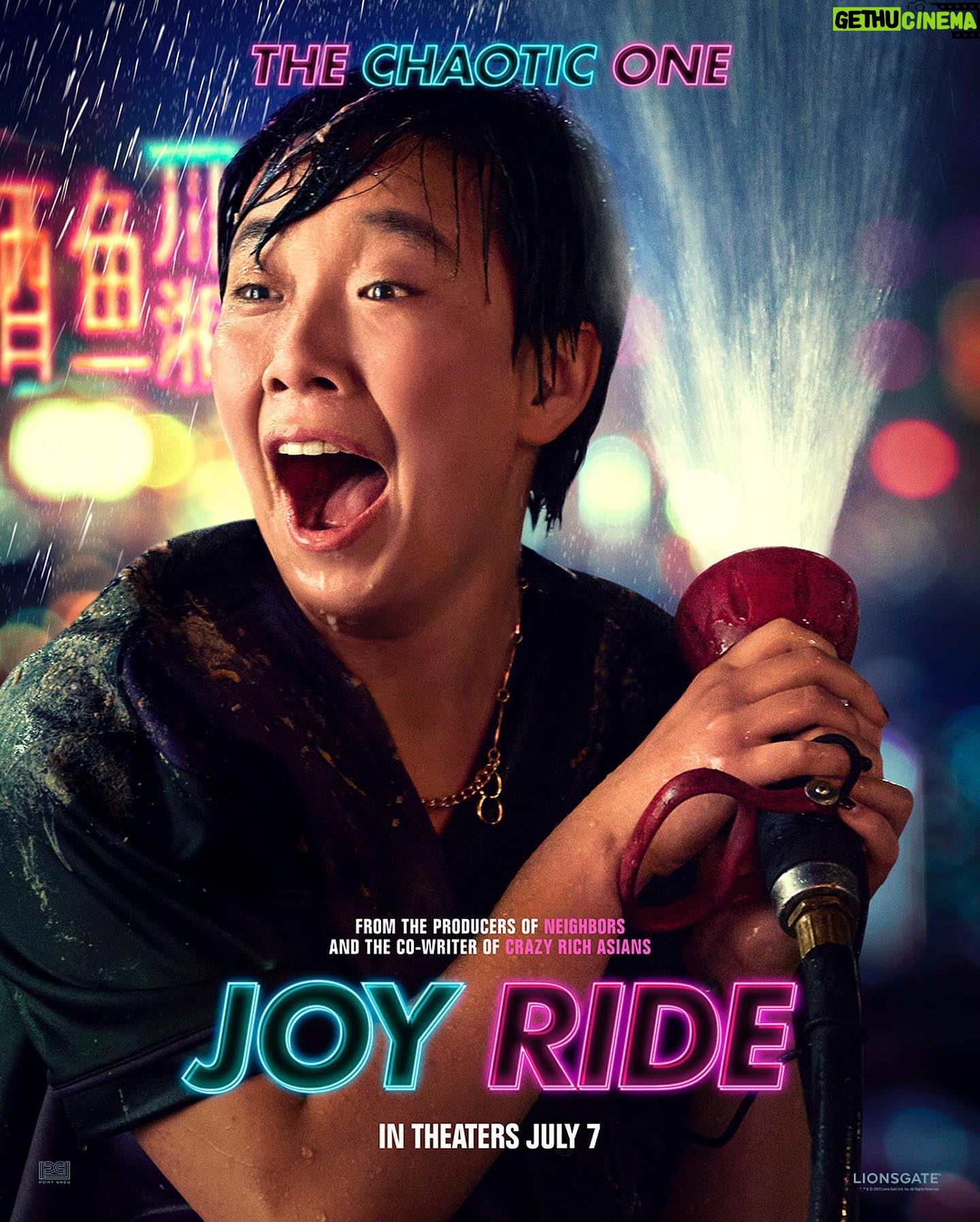 Ashley Park Instagram - who’s ready to see how “responsible”she reallllly is? 💁🏻♀️😈🤸🏻♀️ in theaters July 7 #joyridemovie