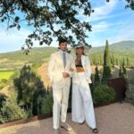 Ashley Park Instagram - 🕊️my first time in the italian countryside! the essence of this region and of the entire Cucinelli family takes my breath away. genuinely grateful to celebrate @brunellocucinelli birthday and legacy 🤍