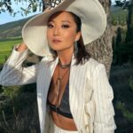 Ashley Park Instagram - 🕊️my first time in the italian countryside! the essence of this region and of the entire Cucinelli family takes my breath away. genuinely grateful to celebrate @brunellocucinelli birthday and legacy 🤍