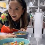 Ashley Park Instagram - cooking class in Thailand was wow, so who wants to try my ‘park thai’?? (Swipe for 👩🏻‍🍳) happy holidays kaaaa