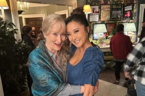 Ashley Park Instagram - hugs to everyone @onlymurdershulu and BEEF @netflix @a24 ❤️ so proud and honored to be part of both these families this season :) #goldenglobes