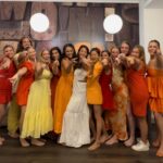 Ashley Park Instagram - when your only sibling is marrying the man of her dreams and wants a bachelorette party in Barcelona, YOU DO A BARCELONA BACHELORETTE… aperol spritz-themed, homemade paella-filled, with all her awesome friends 🍹🥘👰🏻🌞🥂 @audreyhehepark @kimptonvividora