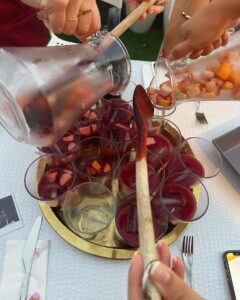 Ashley Park Instagram - when your only sibling is marrying the man of her dreams and wants a bachelorette party in Barcelona, YOU DO A BARCELONA BACHELORETTE… aperol spritz-themed, homemade paella-filled, with all her awesome friends 🍹🥘👰🏻🌞🥂 @audreyhehepark @kimptonvividora