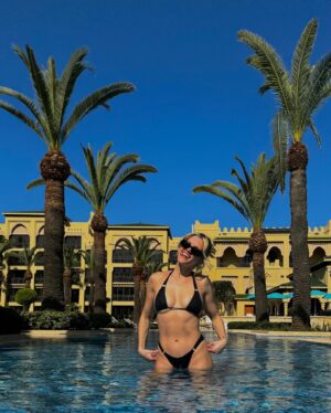 Ashley Roberts Instagram - Hammam-a-mia! 

Put hammam on your bucket list! Skin like a baby’s bum. 
A fun adventure thanks to @mazaganbeachresort 
#morocco🇲🇦 #gifted #adventure #grateful