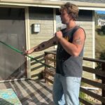 Ashton Irwin Instagram - Prepare yourself, the following is a documentation of my current existence - the first two are just me chillin during my morning guitar ritual, wake up and play - bought a BBQ - here’s where it gets strange, I’m practicing my fire twirling skills and in my head I seem to think that’s what they do at Pomona beach/ Huntington Beach New Year’s Eve 😂 big things coming from this - “throwing ass” to prince on an FM radio in my house that I use for some reason now? It just feels good to listen too - hungover at pampas Brazilian food at the grove - getting massive beers with my bud @mrjmachanson - doing 100 sumo squats a day for the foreseeable future - with my green Gretsch shooting a video in the forest in Malibu at night time, creepy but cool Living La Vida Loca Ciao! X’s 💋