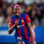 Asisat Oshoala Instagram – Football is an ART.  Enjoyed that one 😘#ChampionsLeagueNight #Alhamdulilah