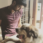 Atharvaa Instagram - Early Mornings with this Fluff- Ball ! 😍 #Sparta Merry Christmas you guys ! 🤗🎄