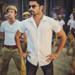 Atharvaa Instagram - Who the #Cop is ??! #100TheFilm 👮‍♂️🚓