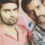 Atharvaa Instagram – Look who’s on Instagram @soorimuthuchamy ! Easily one of the funniest people I know . 😄👍 Show him the loweee people . 
P.S : That was suppose to be our angry face there …. apparently ! 😡😬