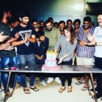Atharvaa Instagram – Birthday celebration on the sets #immaikaNodigal #hbdnayanthara 😊🎂