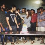 Atharvaa Instagram – Birthday celebration on the sets #immaikaNodigal #hbdnayanthara 😊🎂