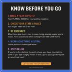 Audrey Whitby Instagram - IT’S ELECTION DAY! Voting in person? Here's your checklist for the polls. Save this post and share with friends heading out! Link in bio for more voter info and what to do if you've already voted (volunteer and check on your friends!). Let's go! #ElectionActions 💪