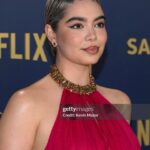 Auli'i Cravalho Instagram - @sagawards Saturday w/ my hot date @meta @shrimptoncouture ❤️💕