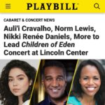 Auli'i Cravalho Instagram - Let there be… a NYC concert of Steven Schwartz ✨@wickedschwartz✨ and John Caird’s 🎶@johncaird48🎶 Children of Eden!! See you in the new year NYC ❤️❤️❤️ Check out @playbill for more info.