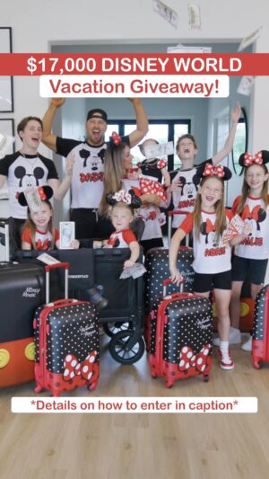 Autumn Calabrese Instagram - 🌈$17,000 DISNEY WORLD GIVEAWAY!
We are gifting one lucky person with a Disney World Vacation Package & Bonus Prizes listed below:

🔸 3 Night Stay at Disney’s Animal Kingdom Lodge
🔸 2-Day Disney World Park Hopper Tickets for the whole family
🔸 ⭐️VIP DISNEY TOUR⭐️ for the whole family
🔸 Round Trip Flights to Disney World for the whole family
🔸 iPhone 15 
🔸 Disney Luggage Bundle for the whole family
🔸 WonderFold Wagon W4 Luxe (4 Seater)
🔸 $1,000 spending money for Disney World

TO ENTER: 

🌟Like & Save this reel
🌟Comment the answer to this question: “Who would you bring to Disney World with you if you won?!” ❤️
🌟🌟FOLLOW @bigpictureplaygiveaways AND ALL ACCOUNTS they are following (we check)

🌟🌟🌟BONUS:  Share this reel in your stories for 15 extra entries and make sure to tag @bigpictureplaygiveaways so that they can give you credit.

💫If the winner would rather go to Disneyland instead of Disney World, we can absolutely do that! Everything would just be moved over to that park.
Also, the winner can choose any date to book their Disney vacation! 

Public & Private accounts can enter! 
If your account is private, send a screenshot of your story share to @bigpictureplaygiveaways in a message so we can give you credit and add your 15 extra entries (doesn’t have to say “seen” - we can see your shares without fully opening up messages). 🎉

🔔Please never share personal info with any page saying you’ve won. The winner will be announced ONLY by @bigpictureplaygiveaways in their stories on May 24th.

Closes Tuesday May 14th at 11 pm PST
Open Worldwide 🌎
Due to the restrictions of max occupants per room at the hotel, the Disney World prize package will cover a family of up to 5 people. 
Winner will be randomly selected and notified via Social Media / DM’s on May 24th.
Not associated with instagram or Disney in any way.

#familygiveaway #disneyvacation