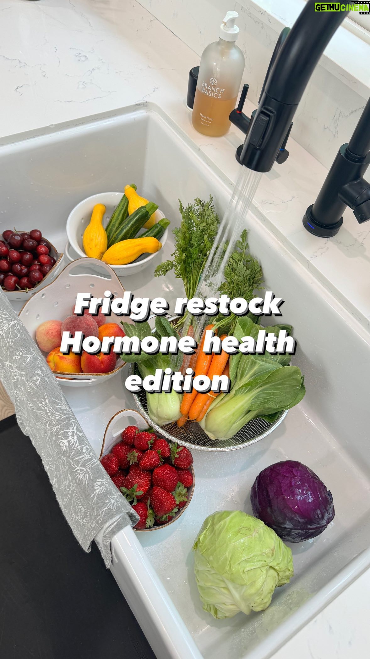 Autumn Calabrese Instagram - Fridge restock hormone health edition πππ₯π₯¬ππ₯© I love fresh produce this time of year! I got so excited at the grocery store seeing all of the bright beautiful colors. What we eat can have a major impact on our hormonal health. A few key things to keep in mind. Keep the highly processed foods out Keep the added sugars as low as possible (not naturally occurring sugar like whatβs in fruit, added sugar like whatβs in baked goods & coffee drinks) Eat the rainbow π a variety of plants (fruits, vegetables & whole grains) helps with the health of your gut and provides a variety of vitamins and minerals that our bodies need. Quality matters, when it comes to protein go for wild caught fish, pasture raised eggs and grass fed & finshed beef as much as possible. No antibiotics or added hormones is also very important. #fitover40 #hormonehealth #eattherainbow #fittips
