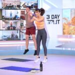 Autumn Calabrese Instagram - 3 Day Split is no joke and its finally here as a full 4 week program!!!! 6 workouts total, mixed and matched over the course of 4 weeks to give you a full body, functional strength and cardio training program when you’re short on time. This will going live today, it should be around 10am pst today. I designed this with my weekend warriors in mind. Those who like to go hard but don’t necessarily have 5-6 days a week to do that. So we’re getting it done in 3 days, you can always add in other workouts if you have time or want to but you don’t need to. We’re hitting every major muscle group, we have a balance between light, medium and heavy training days, we’ll hit the push and the pull muscles equally, work on mobility in the warm up and flexibility when we cool down and the number one priority is always moving with proper form to get the most out of the movement. This just might be your new favorite workout program for Spring & Summer!!!! The workouts are on average 45 min, except cardio that’s only 25 😘. The workouts can be found on the PROGRAMS page on BODi under the 3 Day Split tile. Have you tried any of them yet? What’s your favorite? I think Base Camp is my new favorite leg day 🦵 💪🏻 #3daysplit #homeworkout #strengthtraining #girlswholift