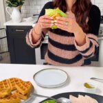 Autumn Calabrese Instagram - Take your breakfast sandwich to the next level with my 6 min low carb waffle bread 🧇🍳 Quick satisfying & delicious 🤤 AND good for your gut! Ingredients: 1/4 cup almond flour 2 large eggs 1 Tbsp. Unsweetened plain coconut yogurt 1 tsp. Olive oil mayonnaise 1/4 tsp. Baking powder 1 dash sea salt (or Himalayan salt) Directions: Preheat Belgian waffle iron; lightly coat with spray Add almond flour, eggs, yogurt, mayonnaise, baking powder, and salt to a mixing bowl; stir to combine Add batter to waffle iron; cook for 4 min or until waffle iron indicates finished Cut waffle in half; use to make a sandwich (or in any recipe that calls for sliced bread) #lowcarb #guthealth #waffle #guthealthrecipes #goodmoodfood