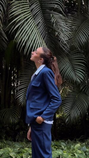 Ava Michelle Instagram - forever a suit girl 🤍 @vassiakostarabrand 

@vassia_kostara @modelistemagazine @casavelas #ModeAroundTheGlobe #vassiakostaralimitedcollections #casavelas