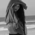 Ava Michelle Instagram – sweaters on the beach >