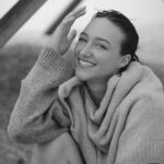 Ava Michelle Instagram – sweaters on the beach >