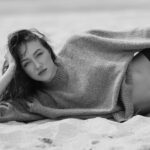 Ava Michelle Instagram – sweaters on the beach >