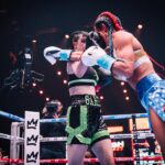 Avery Quinn Pongracz Instagram - I can’t wait to step in the ring again! A little throwback because last time was just too much fun xx This time i’ll get my knockout for real 👊😁 It streams for free on @daznboxing so be ready saturday the 15th 💚🖤