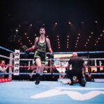 Avery Quinn Pongracz Instagram - I can’t wait to step in the ring again! A little throwback because last time was just too much fun xx This time i’ll get my knockout for real 👊😁 It streams for free on @daznboxing so be ready saturday the 15th 💚🖤