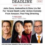 Awkwafina Instagram - I am so excited to finally announce GRAND DEATH LOTTO and our amazing cast. I am so happy to team up with @johncena and @paulfeig, not to mention reuniting with my onscreen bestie @simuliu who rounds out our cast!!