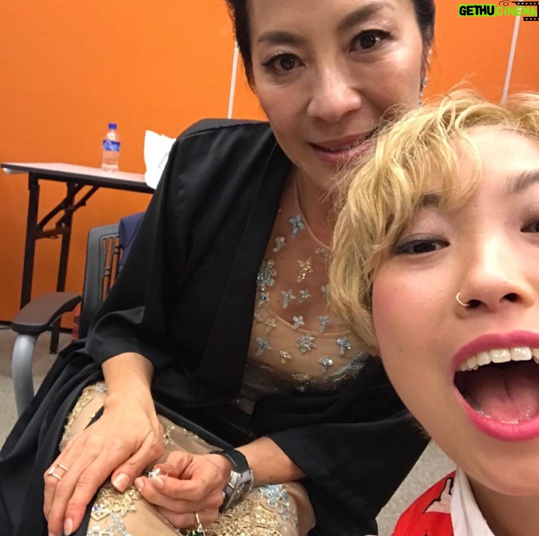 Awkwafina Instagram - Last night I had the honor of presenting @michelleyeoh_official the MUCH DESERVED award for Best Actress at @nbrfilm for @everythingeverywheremovie I love you @michelleyeoh_official always and forever ❤️ Regram: @nbrfilm