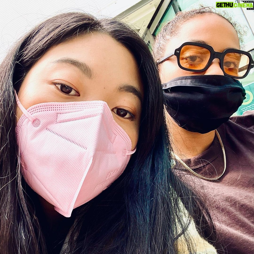 Awkwafina Instagram - met @kiersey on my first movie and she came and talked to me when I was feeling nervous. She got me in to meditation and diptyque candles and self-love. she’s there for me in good times n bad. Here’s us in London - Love u BFF. Thanks for being there ❤️