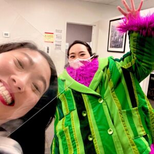 Awkwafina Instagram - The fact that I was able to work with one of the only female Asian American Puppeteers in New York, (and to know she’s a queens girl like me!) has made me so happy and so proud. Kathleen Kim, you are representing for all of us out here, and you are so damn cool. 

I would like to thank everyone involved in last nights episode of @norafromqueens - directed by @billbenz with the queen @jesposito @rossbutler @catecurtin @wongbd @teresa.hsiao @casi.moss @kafode featuring music by @officialyox and more, scored by @tokimonsta !!