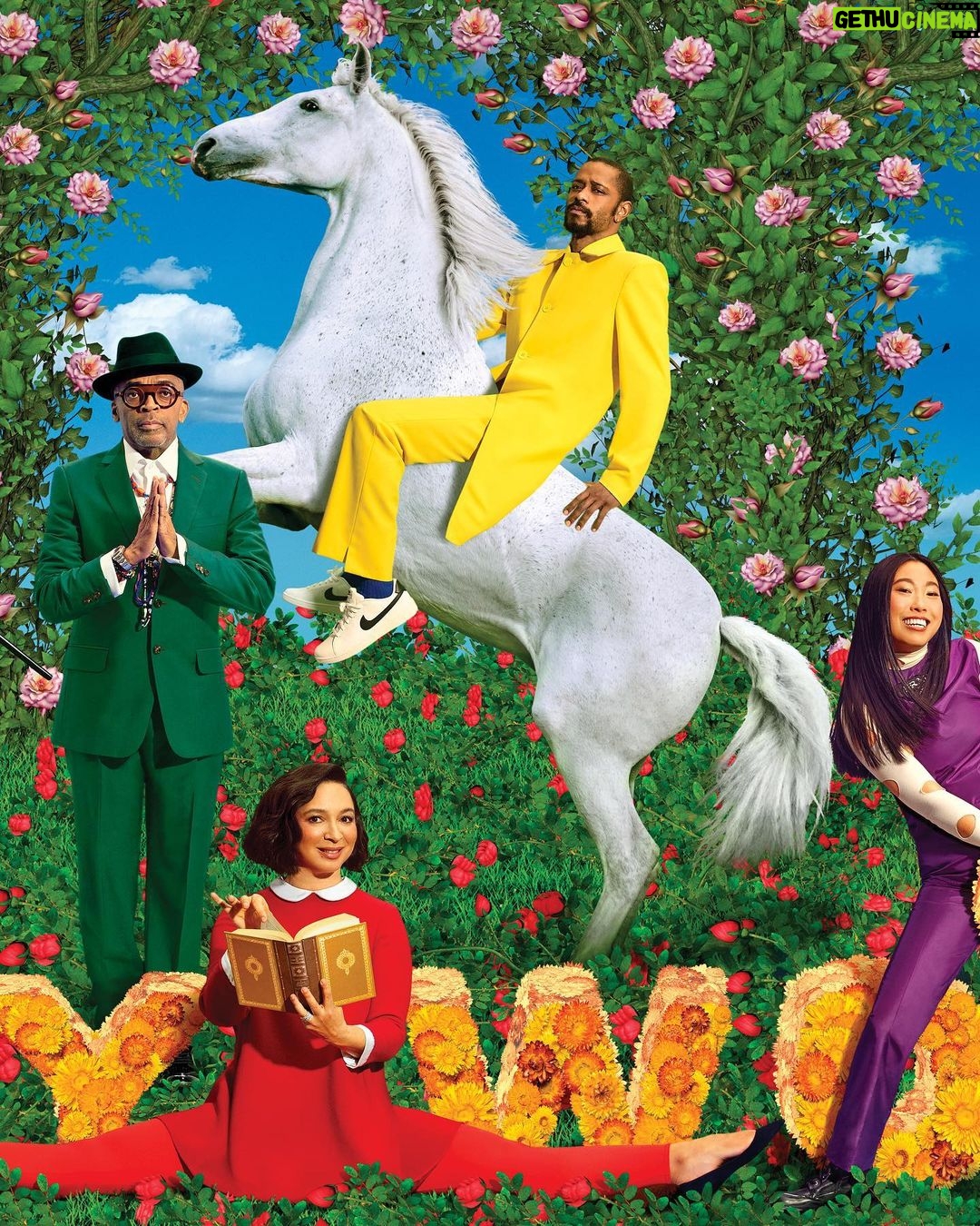 Awkwafina Instagram - I am extremely thrilled and honored to be included in the 27th @vanityfair Hollywood issue - alongside these absolute legends. Check out the full #vfhollywood portfolio and salute to Maurizio Cattelan & Pierpaolo Ferrari for shooting this insane cover! Stylist: @kegrand Make-up: @kirinstagram Hair: @marcusrfrancis Nails: @thuybnguyen