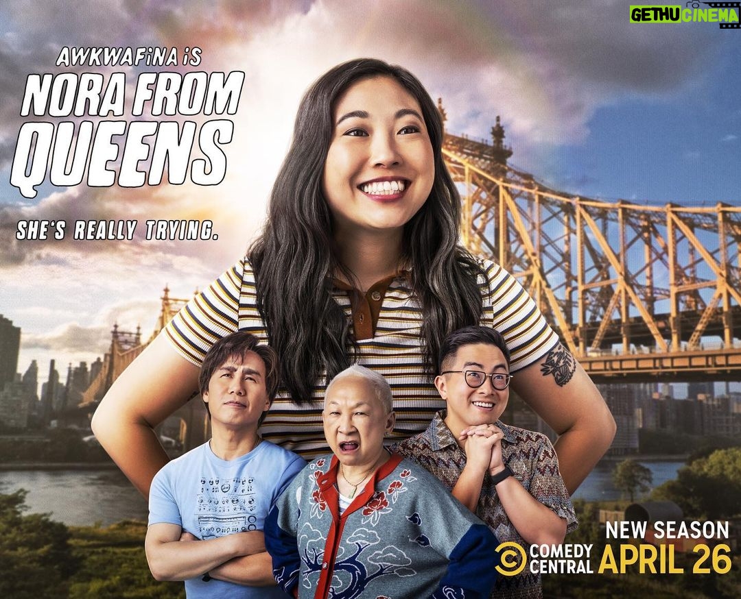 Awkwafina Instagram - Weβre BACK πππ Season 3 of @norafromqueens returns to April 26th 10:30/9:30c on @comedycentral