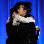 Awkwafina Instagram - Last night I had the honor of presenting @michelleyeoh_official the MUCH DESERVED award for Best Actress at @nbrfilm for @everythingeverywheremovie I love you @michelleyeoh_official always and forever ❤️ Regram: @nbrfilm